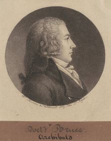 Archibald Bruce, 1796-1797. Creator: Charles Balthazar Julien Févret de Saint-Mémin