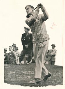 Archie Compston approaches: I Have No Use For A Club Without Booth's c1935 (1935)