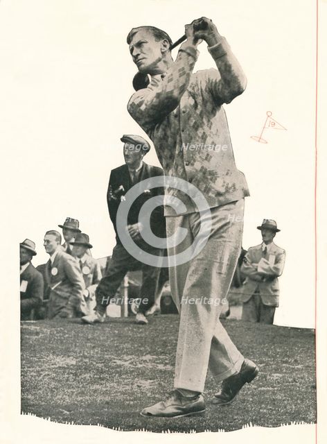 'Archie Compston approaches: I Have No Use For A Club Without Booth's', c1935 (1935).  Artist: Unknown.