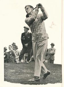 Archie Compston approaches: I Have No Use For A Club Without Booth's c1935 (1935)