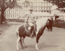 Archie Roosevelt on pony, "Algonquin", 1902. Creator: Frances Benjamin Johnston