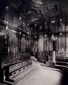 Archiginnasio, Bologna: the anatomy theatre, 19th century. Creator: Fotografia dell'Emilia