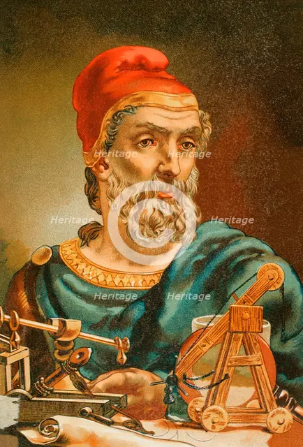 Archimedes, (287 BC - 212 BC), Ancient Greek mathematician and inventor, 1882.  Creator: Unknown.