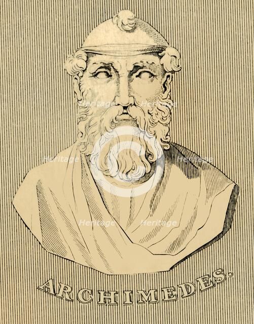 'Archimedes', (c287-212 BC), 1830. Creator: Unknown.