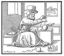 Archimedes (c287-212 BC), Ancient Greek mathematician and inventor, 1866