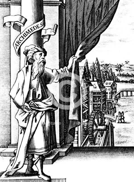 Archimedes (c287-212 BC), Ancient Greek mathematician and inventor. Artist: Unknown