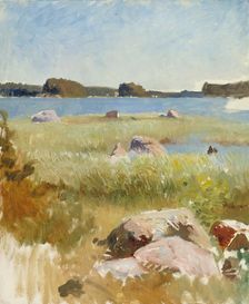 Archipelago landscape; unfinished, 1885-1889. Creator: Albert Edelfelt