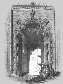 'Archway in the Capella at Batalha; Excursions near Lisbon 1875. Creator: Unknown