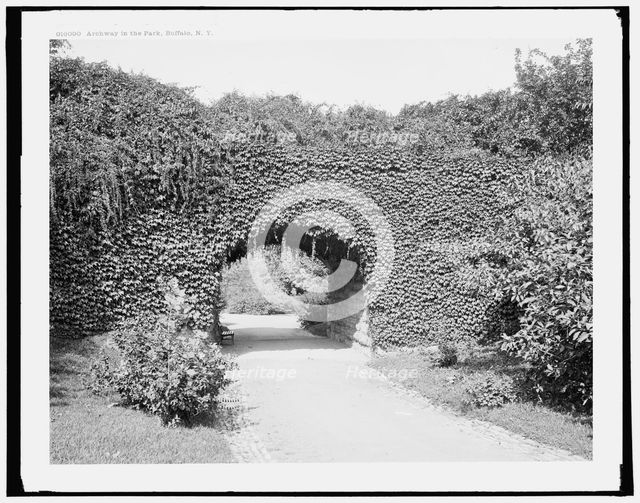 Archway in the park, Buffalo, N.Y., between 1900 and 1906. Creator: Unknown.