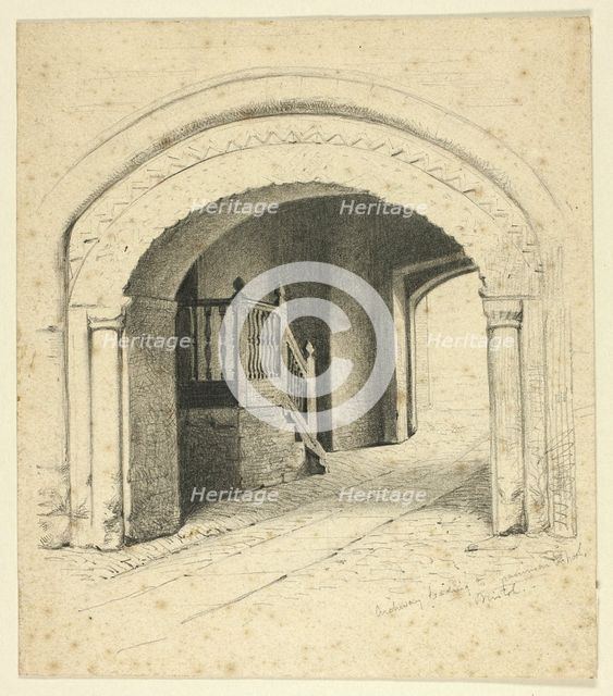Archway Leading to Grammar School, Bristol, n.d. Creator: Henry Stacy Marks.
