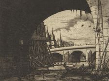 Archway, Pont Nôtre-Dame, Paris, 1853. Creator: Charles Meryon
