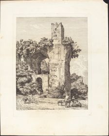 Arco della Toretta o sia parte dell'acqua Claudia, agli Arci vicino a Tivoli, 1793. Creator: Jacob Wilhelm Mechau