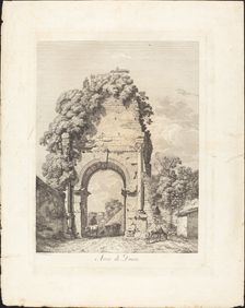 Arco di Druso, 1794. Creator: Jacob Wilhelm Mechau