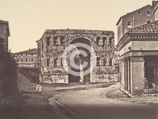 Arco di Giano, 1848-52. Creator: Eugène Constant.