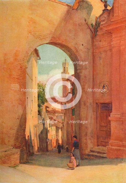 'Arco Di S. Giuseppe, Siena', c1900 (1913). Artist: Walter Frederick Roofe Tyndale.