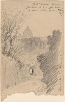 Arco Oscuro--Over the Via Fiaminia, c. 1890. Creator: Elihu Vedder