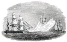 Arctic Expedition in Search of Sir John Franklin - First Iceberg Seen, June 3, 1850. Creator: Unknown