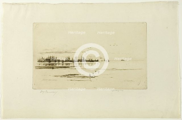 Ardossan, plate seventeen from the Clyde Set, 1889. Creator: David Young Cameron.