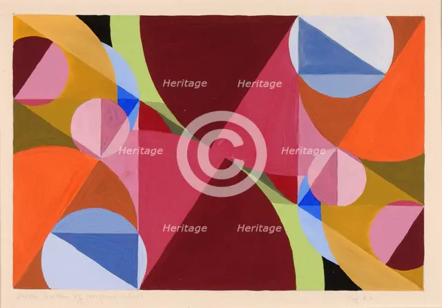 Area Broken by Perpendiculars, ca. 1934. Creator: Joseph Schillinger.