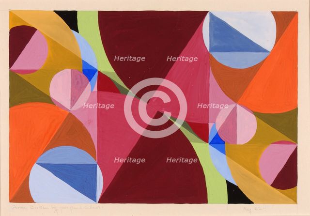 Area Broken by Perpendiculars, ca. 1934. Creator: Joseph Schillinger.