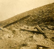 Area surrounding the fort at Douaumont, northern France, c1914-c1918