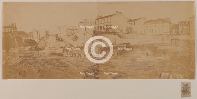 Arenes de Lutece (panorama), 5th arrondissement, Paris, 1870. Creator: Pierre Emonds.