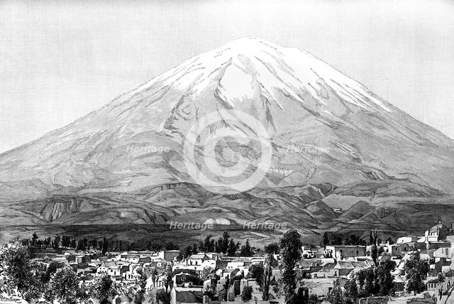 Arequipa and Mount Misti, Peru, 1895. Artist: Unknown