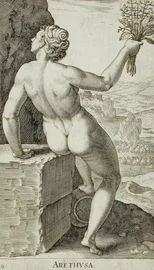 Arethusa, 1587. Creator: Philip Galle