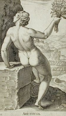 Arethusa, 1587. Creator: Philip Galle