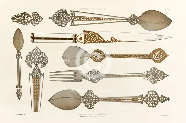 'Argenterie Persanne, travaillée à jour', 1880. Creators: Adalbert de Beaumont, Eugène-Victor Collinot.
