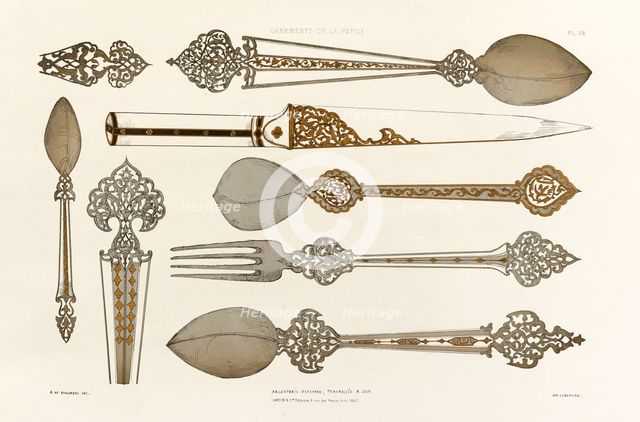 'Argenterie Persanne, travaillée à jour', 1880. Creators: Adalbert de Beaumont, Eugène-Victor Collinot.