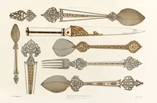 Argenterie Persanne, travaillée à jour 1880. Creators: Adalbert de Beaumont, Eugène-Victor Collinot
