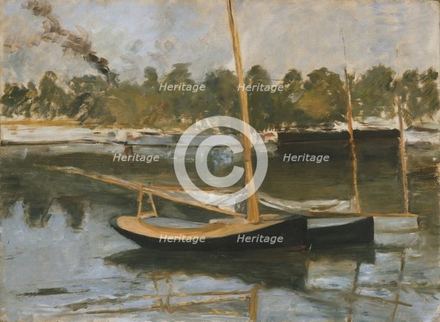 'Argenteuil', boat (study), 1874. Creator: Edouard Manet.