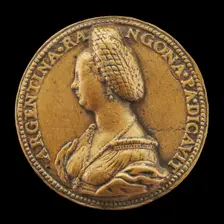 Argentina Pallavicini, died 1550, Wife of Guido Rangoni, Poetess and Botanist. Creator: Antonio Vicentino