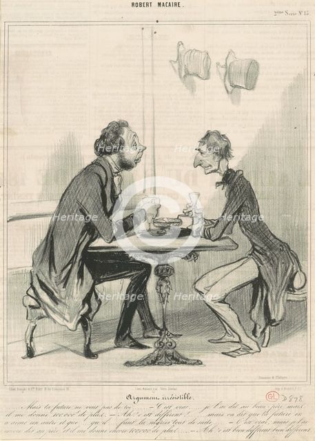 Argument irrésistible, 1841.  Creator: Honore Daumier.