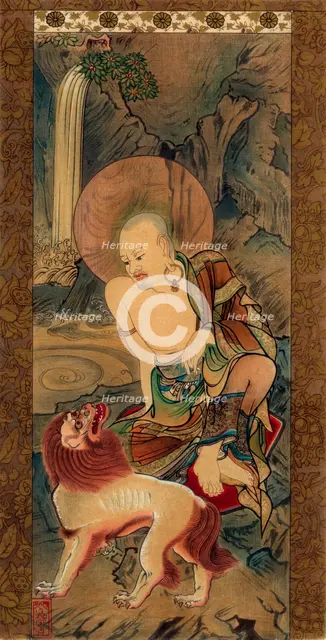 Arhat, Japanese, late Kamakura period, 14th century (1886).Artist: Unknown follower of Ryozen