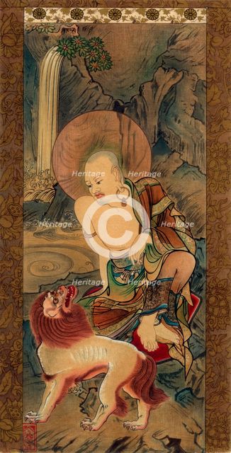 Arhat, Japanese, late Kamakura period, 14th century (1886).Artist: Unknown follower of Ryozen