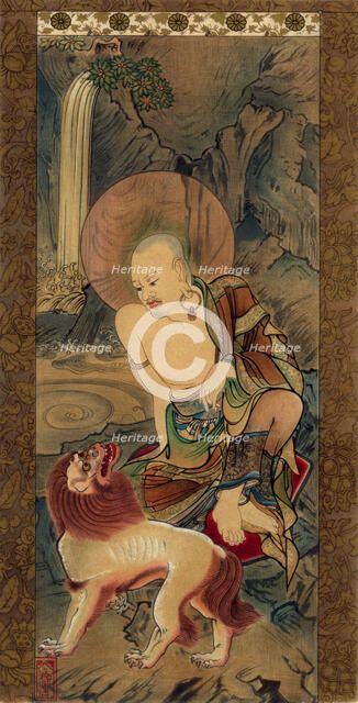 Arhat, Japanese, late Kamakura period, 14th century (1886).Artist: Unknown follower of Ryozen