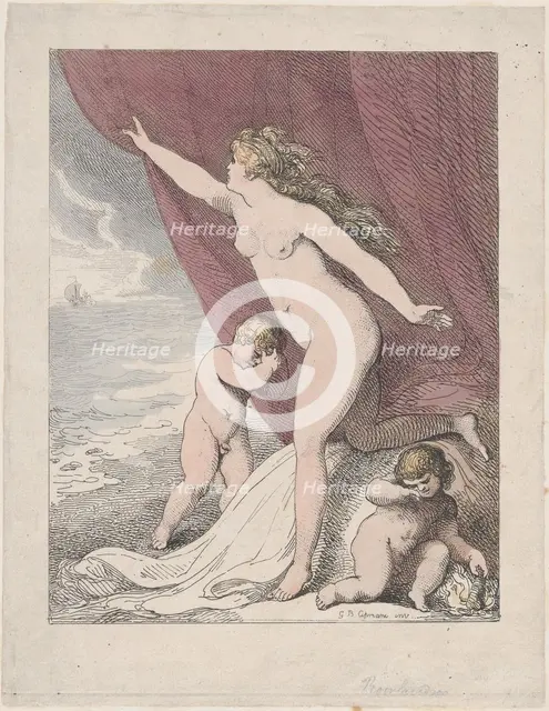 Ariadne Abandoned by Theseus, 1790-99., 1790-99. Creator: Thomas Rowlandson.
