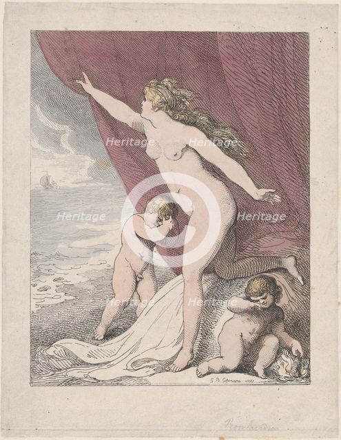 Ariadne Abandoned by Theseus, 1790-99., 1790-99. Creator: Thomas Rowlandson.