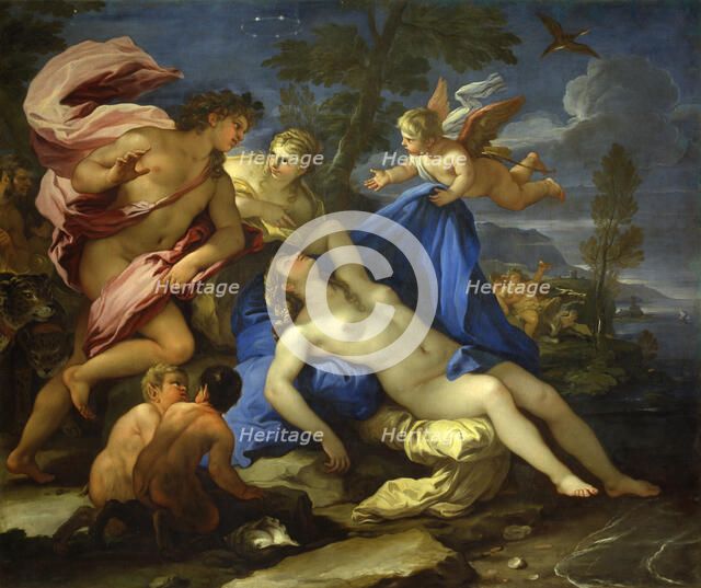 Ariadne Abandoned by Theseus on Naxos, ca 1675-1680. Creator: Giordano, Luca (1632-1705).
