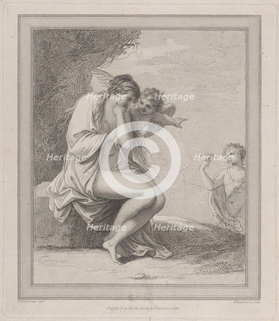 Ariadne, Cupid and Bacchus, 1788. Creator: Francesco Bartolozzi.