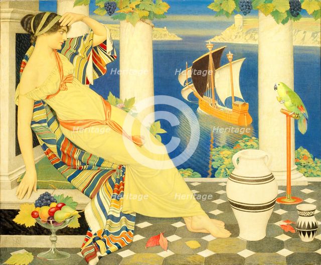 Ariadne in Naxos, 1925. Creator: Joseph Edward Southall.