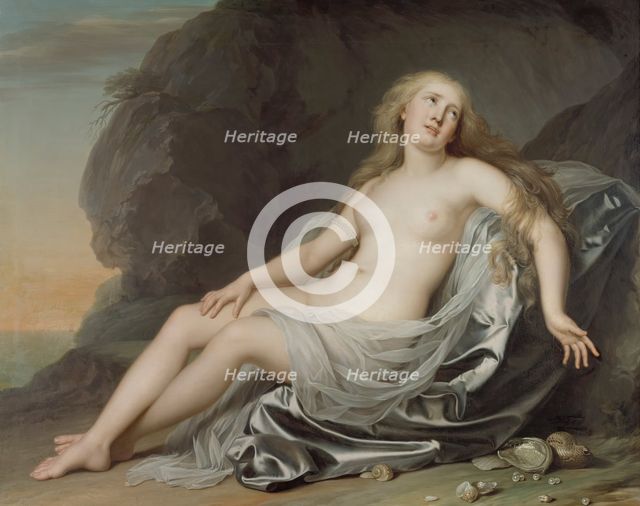 Ariadne Lying on the Shore of Naxos, 1783. Creator: Adolf Ulric Wertmüller.