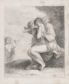 Ariadne on Naxos Approached by Bacchus, ca. 1790., ca. 1790. Creator: Thomas Rowlandson