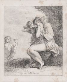 Ariadne on Naxos Approached by Bacchus, ca. 1790., ca. 1790. Creator: Thomas Rowlandson