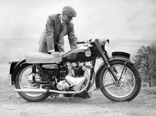 Ariel 650cc Huntmaster Twin motorbike, 1956
