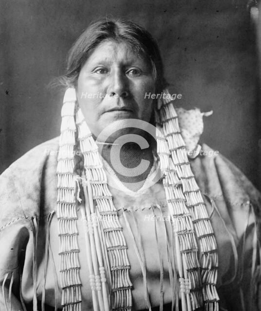 Arikara woman, 1908, c1908. Creator: Edward Sheriff Curtis.