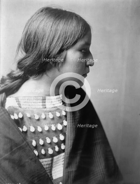Arikara girl, c1908. Creator: Edward Sheriff Curtis.