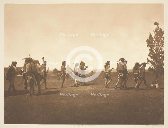 Arikara Medicine Ceremony - Dance of the Fraternity, 1908. Creator: Edward Sheriff Curtis.